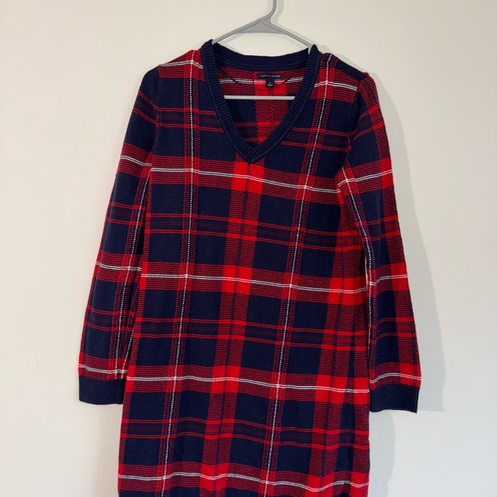 Tommy Hilfiger Plaid Sweater Dress